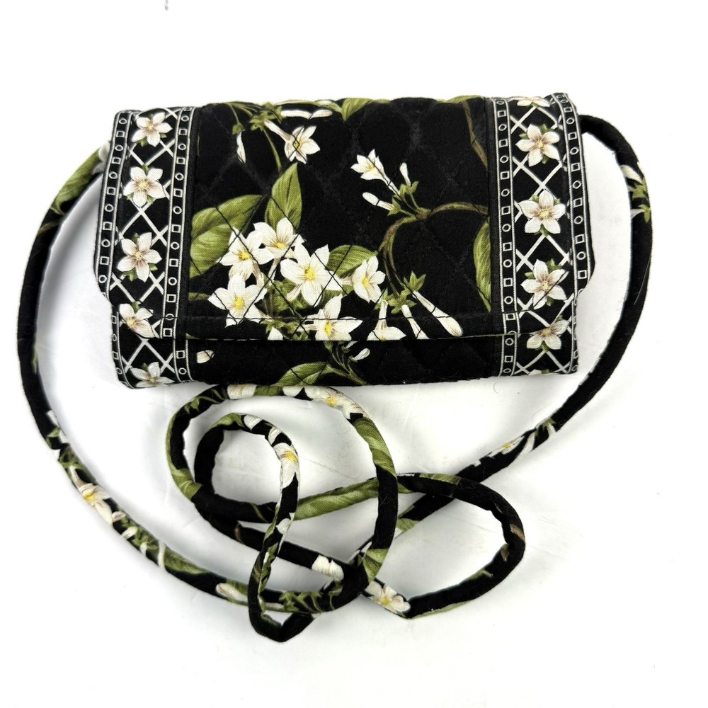 Vera Bradley Jasmine Crossbody Wallet Quilted Cottage Core Handbag Purse New